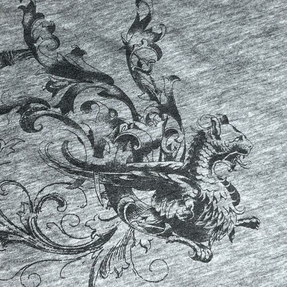 Dragon Tattoo Design Tee Blk/Gray Size Medium Retro 90s Quiet Cool Factor - Picture 10 of 11